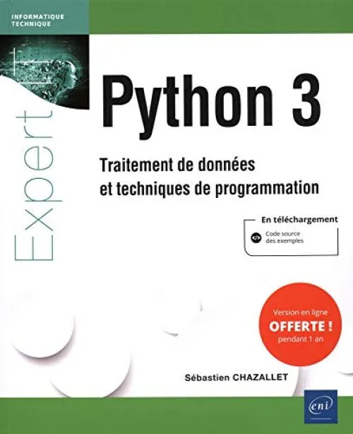 Python 3 - Traitement de données et techniques de programmation