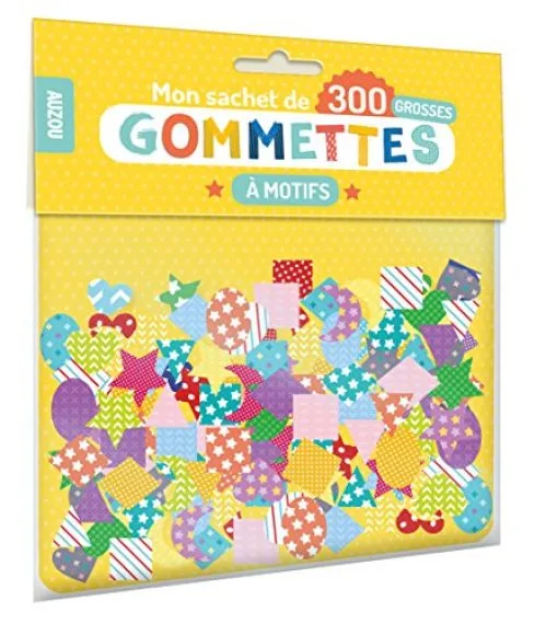 Mon sachet de 300 grosses gommettes à motifs