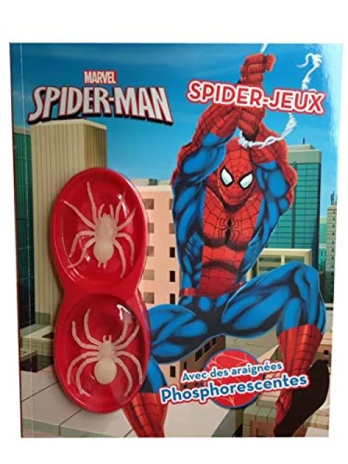 Ultimate Spiderman, LIVRE D'ACTIVITES AVEC ARAIGNEES PHOSPHORESCENTES