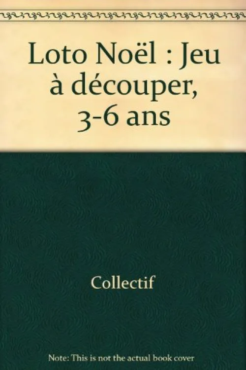 Loto Noël : Jeu à découper, 3-6 ans