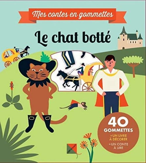 CERF VOLANT Le Chat botté - Mes Contes en gommettes