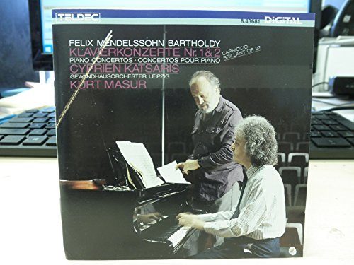 Felix Mendelssohn Bartholdy: Piano Concertos Nr.1 & 2 "Capriccio Brilliant Op.22", , Cyprien Katsaris, Gewandhausorchester Leipzig dir. Kurt Masur