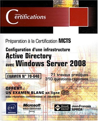 70 640 настройка active directory windows server 2008