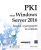 PKI sous Windows Server 2016 – Sécurité, cryptographie et certificats